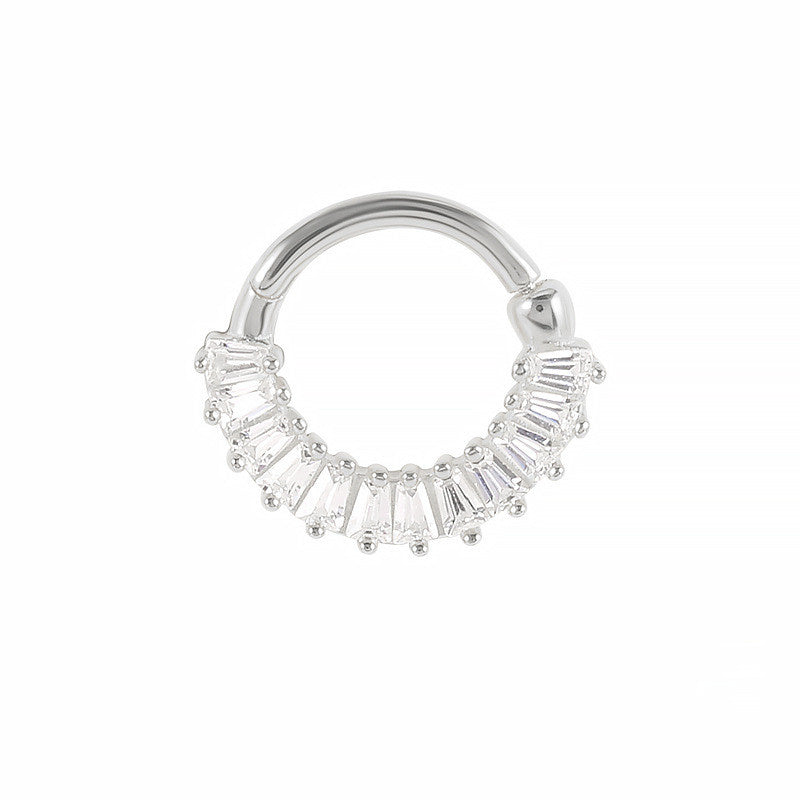 Sterling Silver S925 Human Puncture Cartilage Earrings