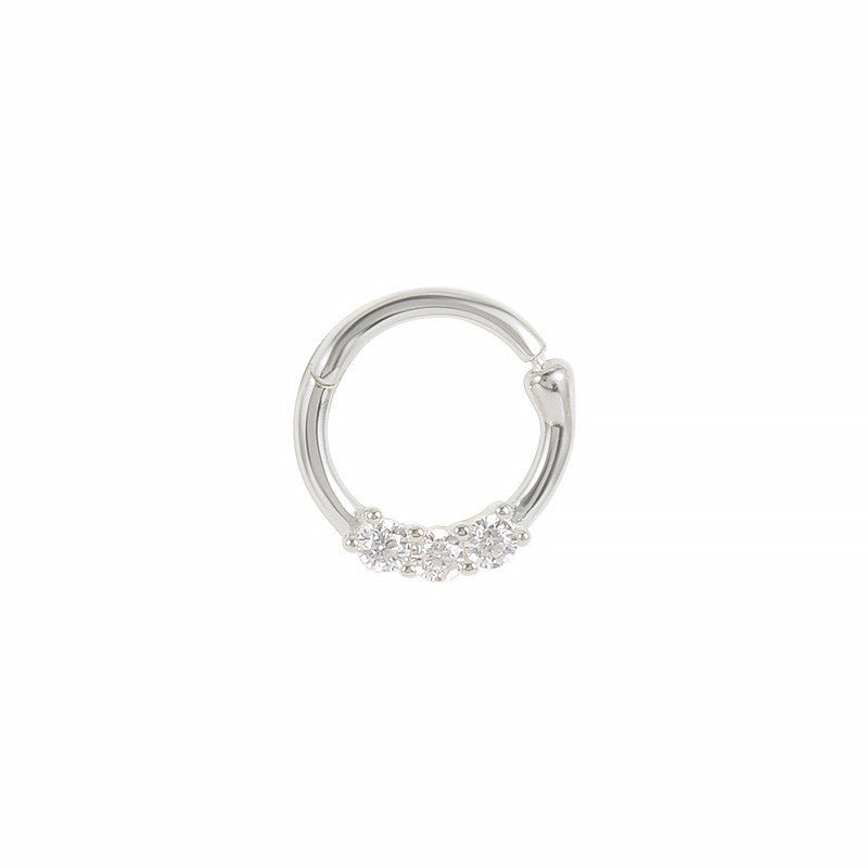 Sterling Silver S925 Human Puncture Cartilage Earrings