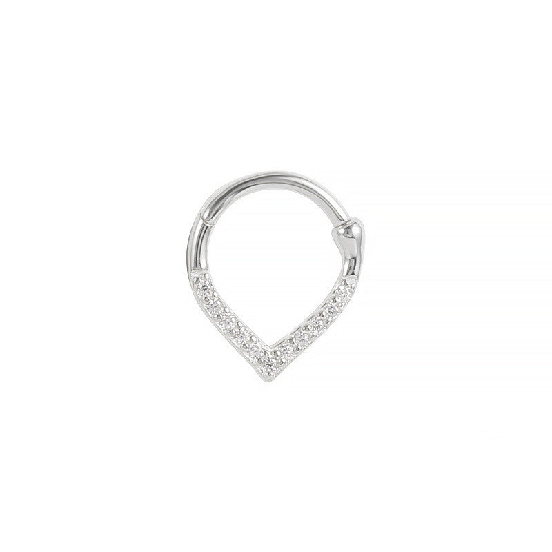 Sterling Silver S925 Human Puncture Cartilage Earrings