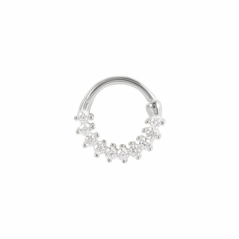 Sterling Silver S925 Human Puncture Cartilage Earrings