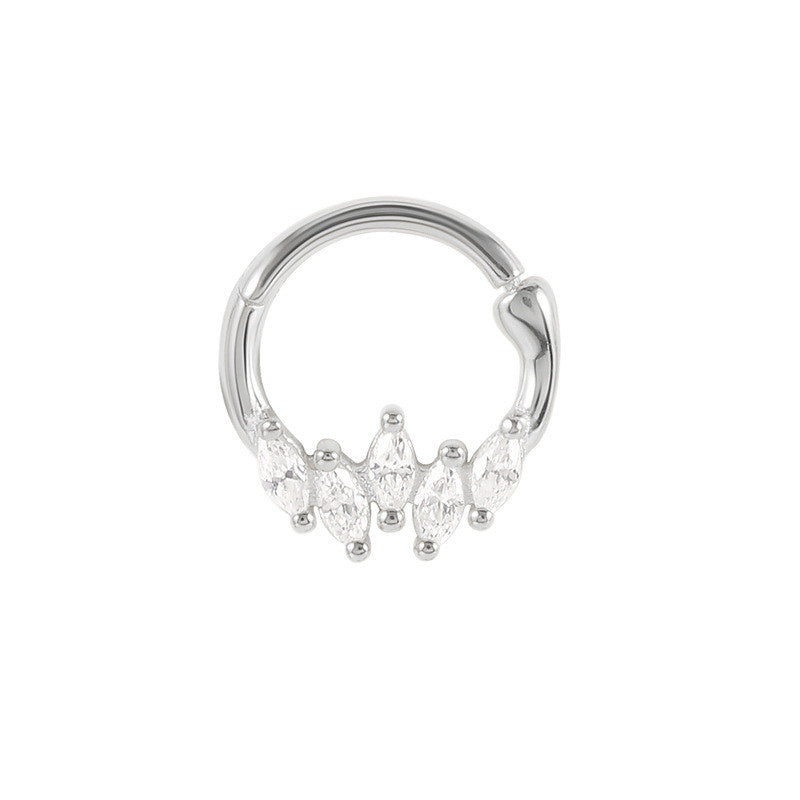 Sterling Silver S925 Human Puncture Cartilage Earrings
