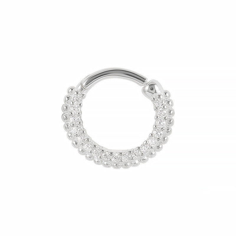 Sterling Silver S925 Human Puncture Cartilage Earrings