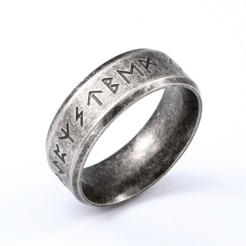 Korean Simple Vintage Stainless Steel Ring