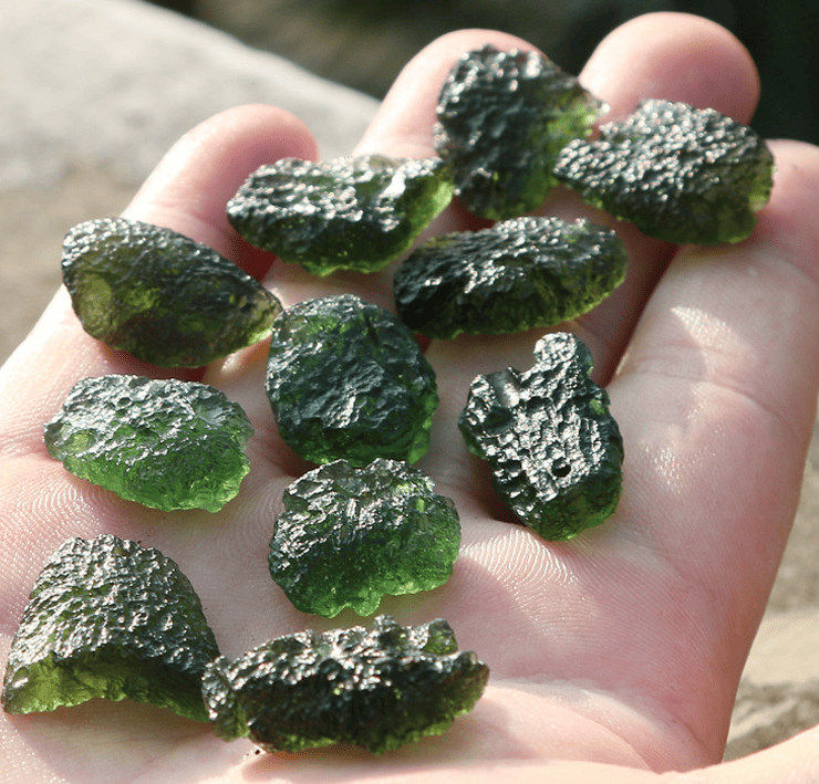 Green Meteorite Pendant Female Couple Collar Pendant Ornaments