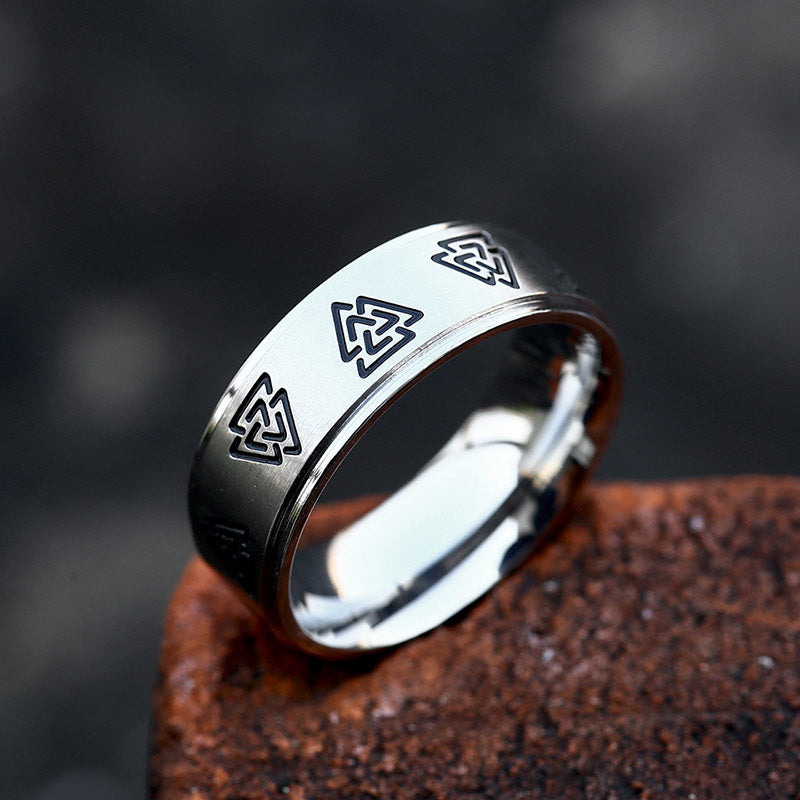 Korean Simple Vintage Stainless Steel Ring