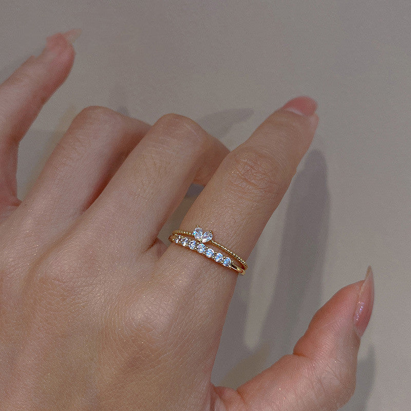 Heart Shaped Fashion Love Finger Ring