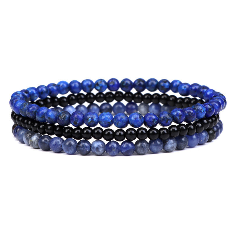 Women's Natural Amethyst Elastic Bracelet