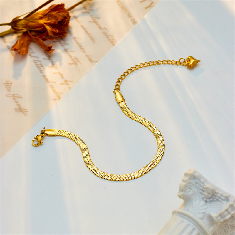 Simple Design Stainless Steel Pull Out Adjustable Bracelet G