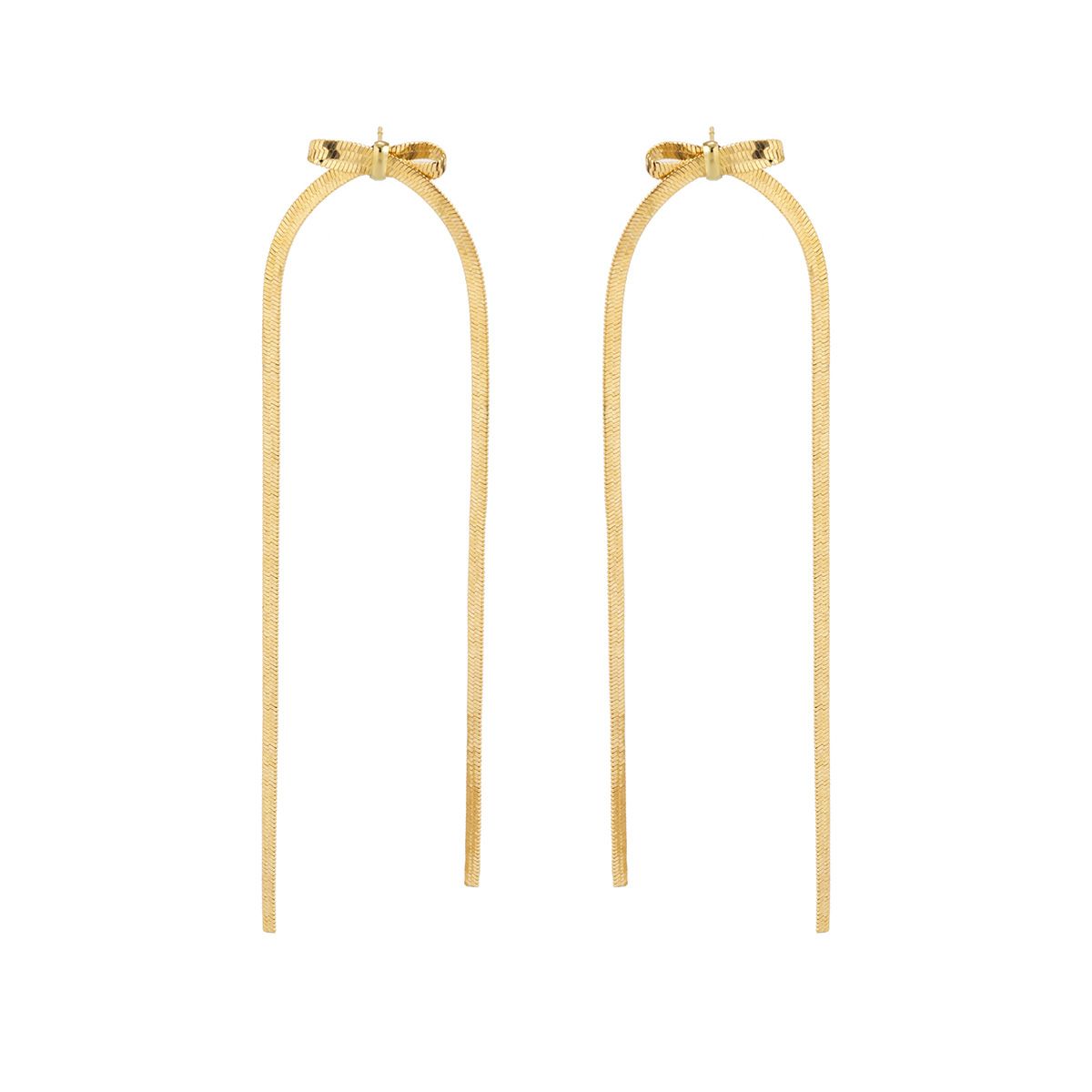 Cold Wind Snake Bone Chain Vintage Earrings