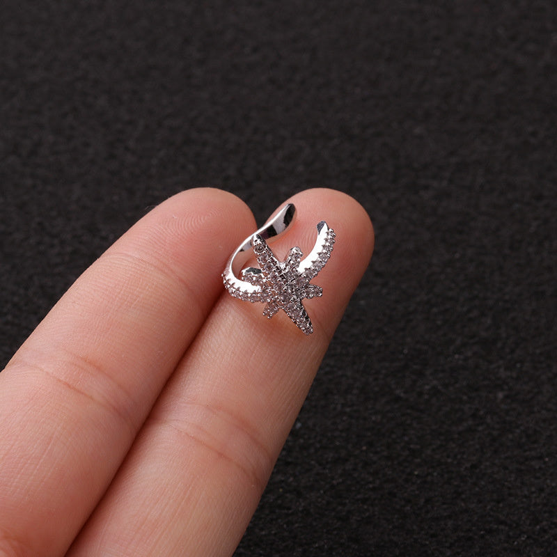 Zircon U-shaped Ear Clip Creative Without Pierced Ears