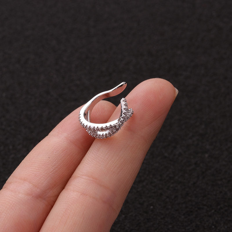 Zircon U-shaped Ear Clip Creative Without Pierced Ears