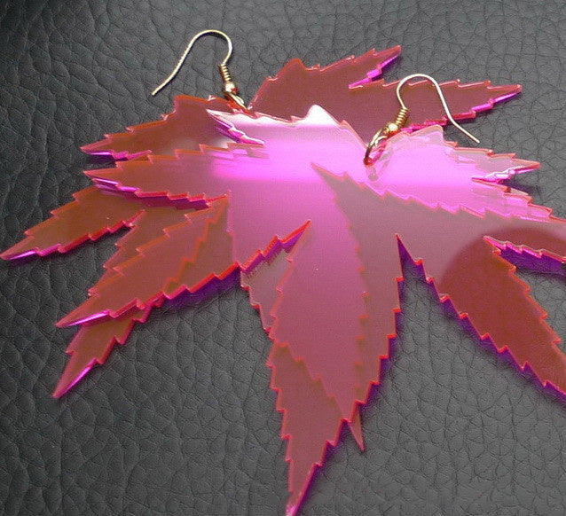 Popular Transparent Acrylic Fashionable Large Earrings