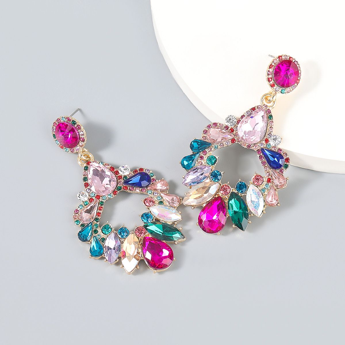 Fashion Vintage Alloy Diamond Earrings