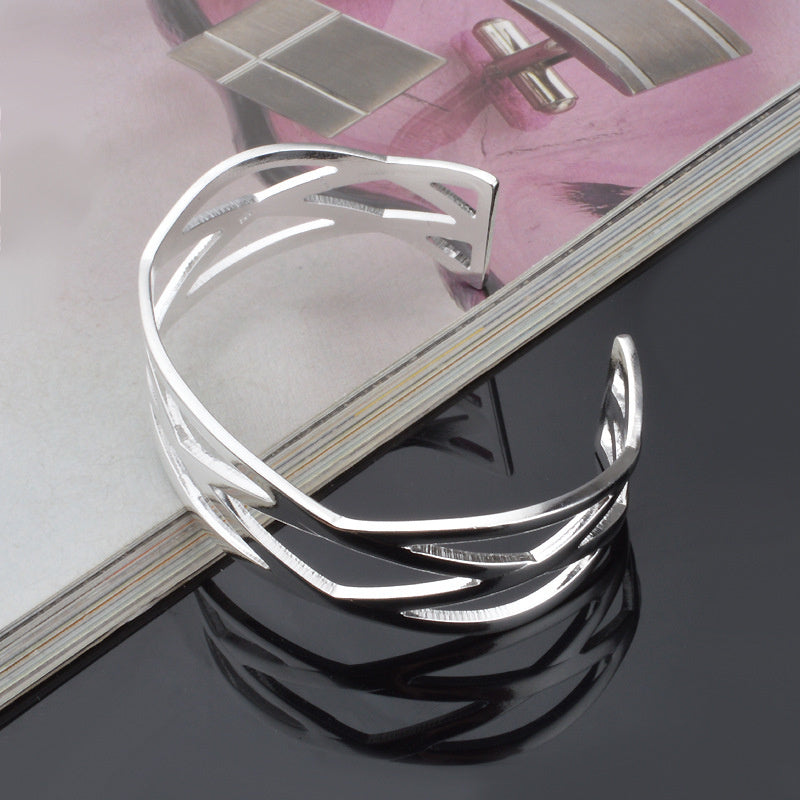 Trend Jewelry Silver Plated Cross Bracelet