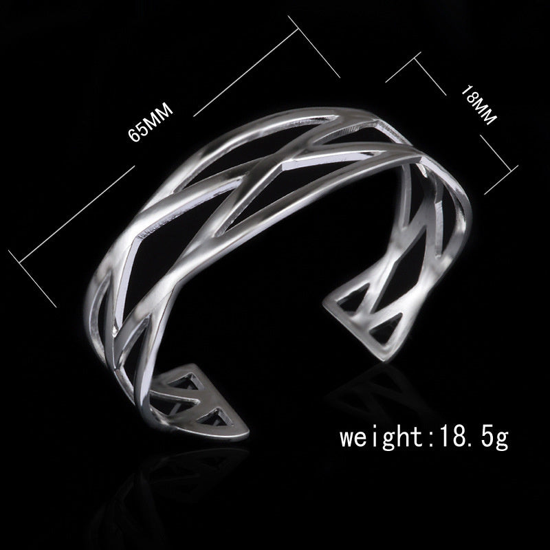 Trend Jewelry Silver Plated Cross Bracelet