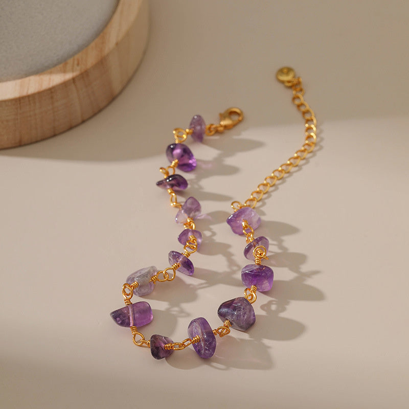 Fashion Crystal Stone Design Irregular Bracelet