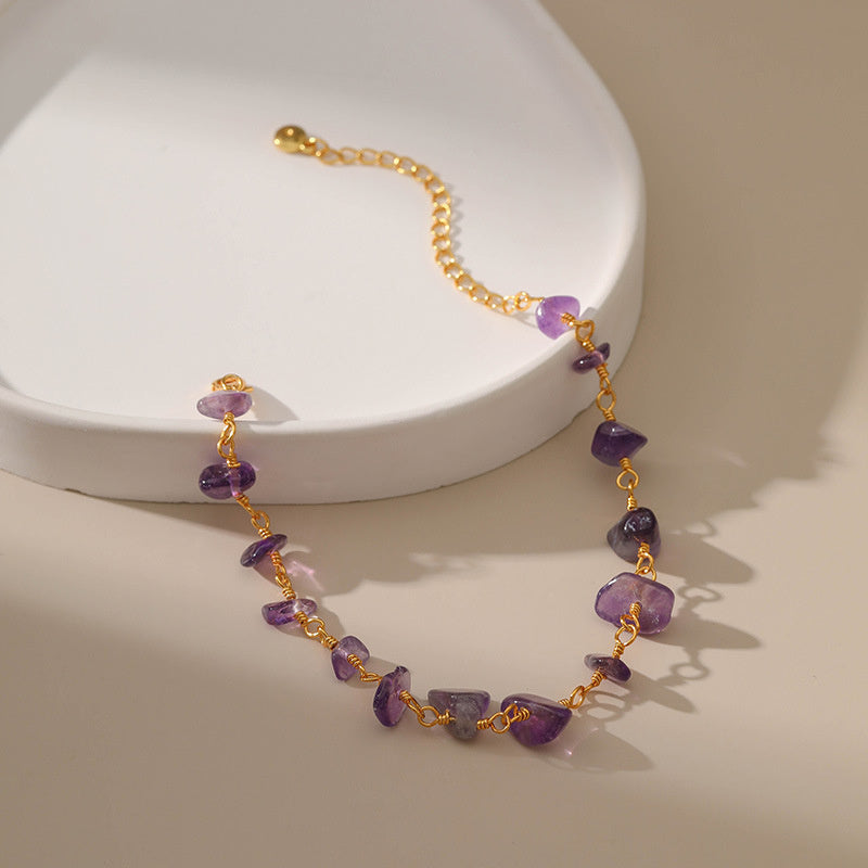 Fashion Crystal Stone Design Irregular Bracelet