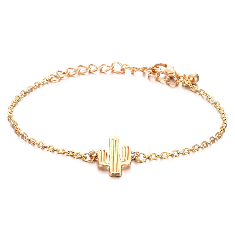 Triangle Knotted LOVE Letter Cactus Bracelet