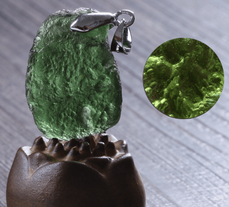 Green Meteorite Pendant Female Couple Collar Pendant Ornaments