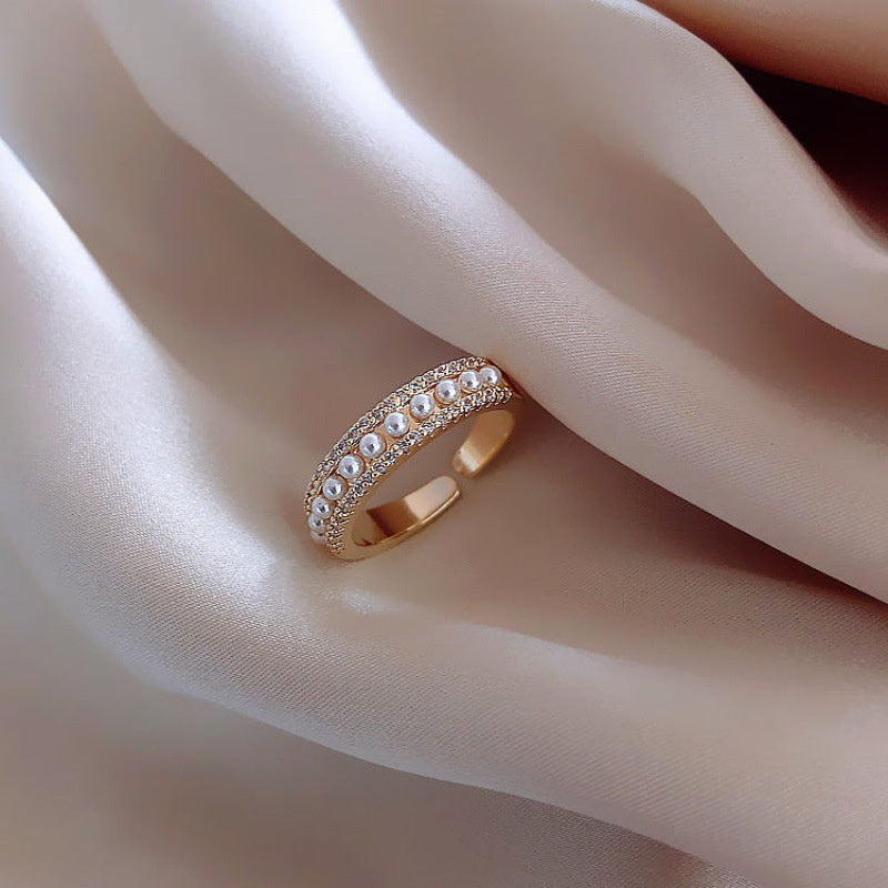 Woven Twisted Opening Ring Women