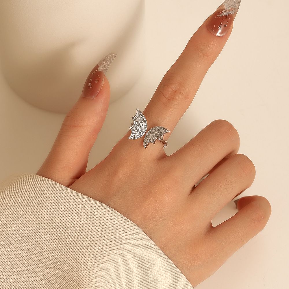 Big Butterfly Ring Vintage Adjustable Mesh Red Ins Food