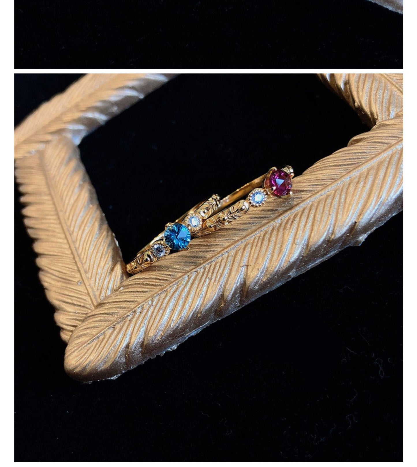 Garnet Topaz Vintage Women's Ring