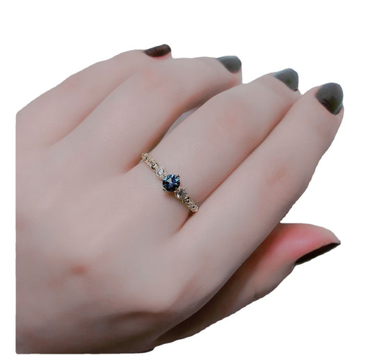 Garnet Topaz Vintage Women's Ring