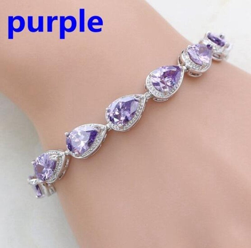 Women's Inlaid Diamond Cross Bracelet