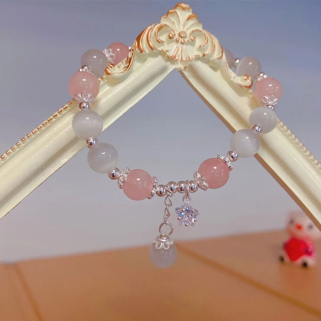 Women's Opal Bell Natural Crystal Bracelet