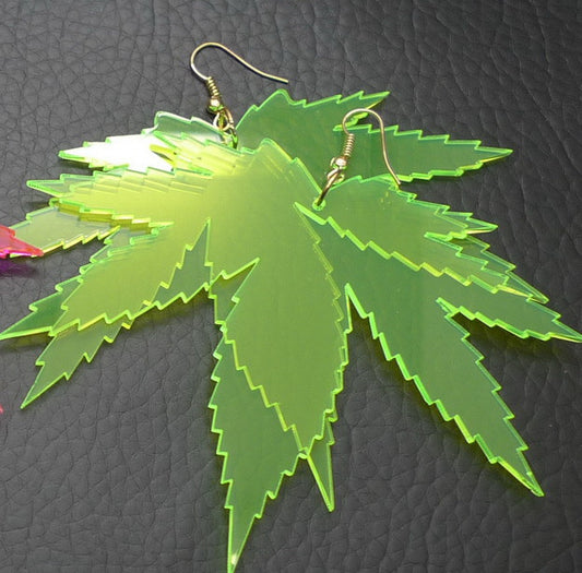 Popular Transparent Acrylic Fashionable Large Earrings