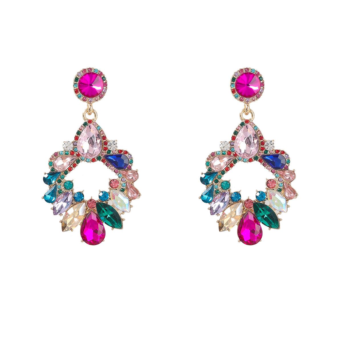 Fashion Vintage Alloy Diamond Earrings