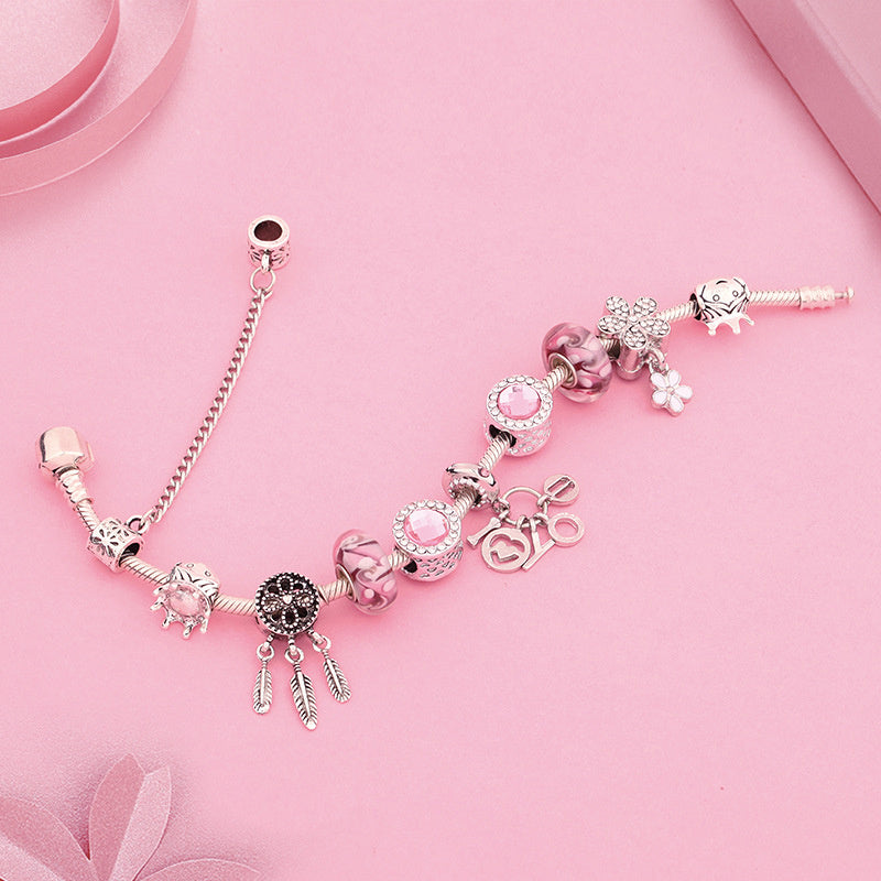 Women's Fashionable Romantic Glass Bead Bracelet