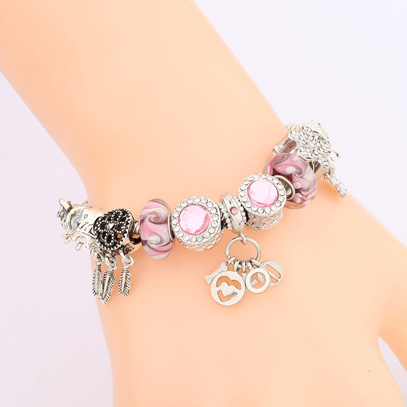 Women's Fashionable Romantic Glass Bead Bracelet