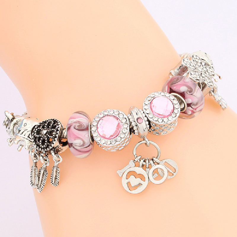 Women's Fashionable Romantic Glass Bead Bracelet