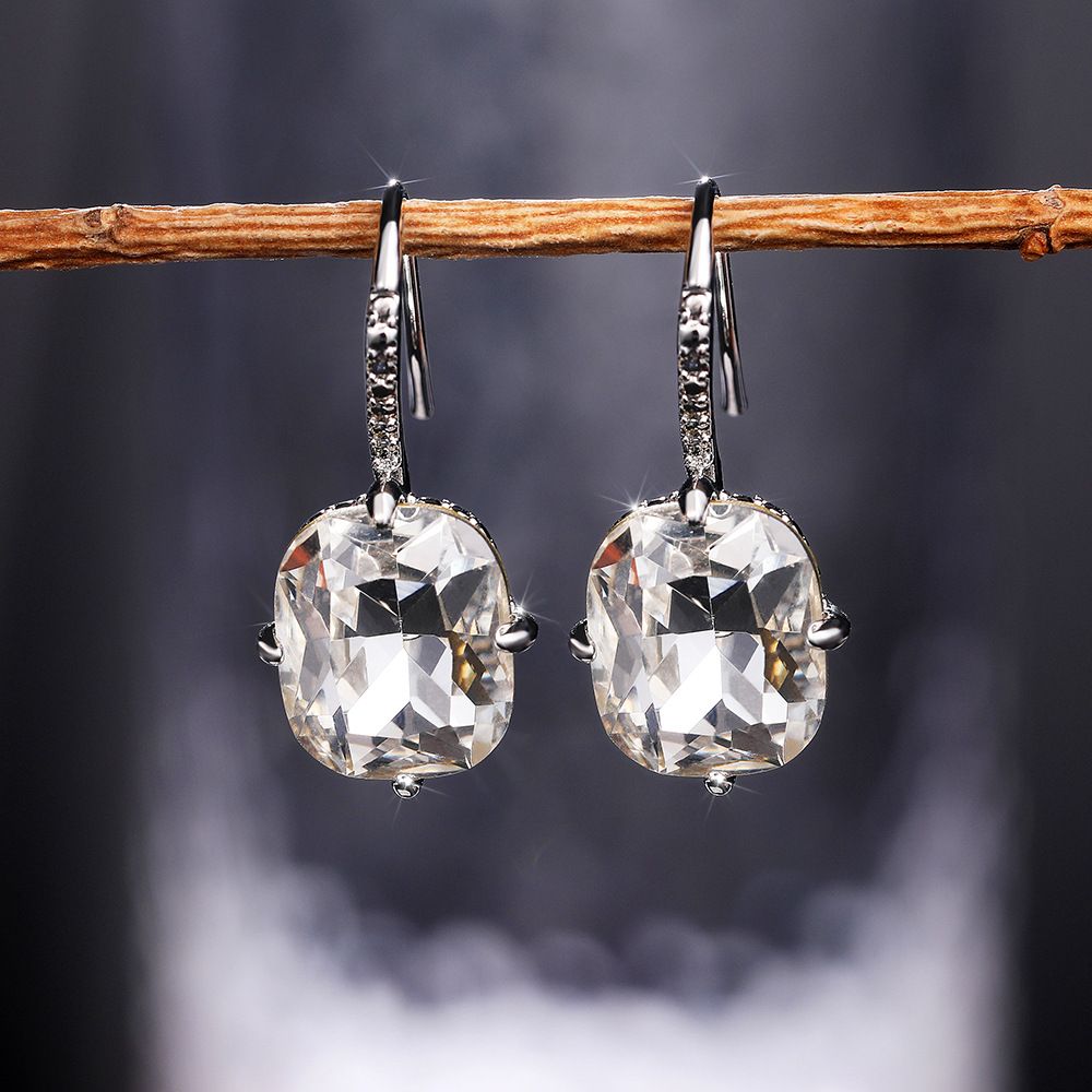 Women's Square Zircon Earrings