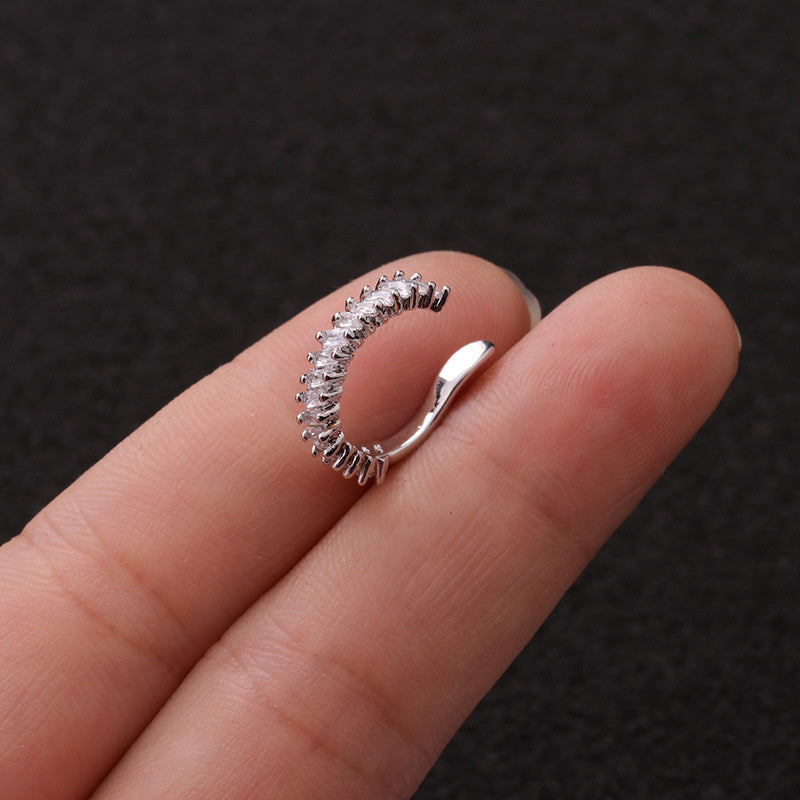 Zircon U-shaped Ear Clip Creative Without Pierced Ears