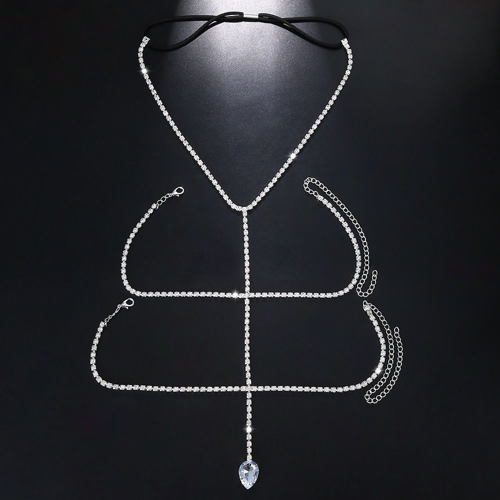 Women's Trendy Multilayer Pendant Leg Chain Rhinestone